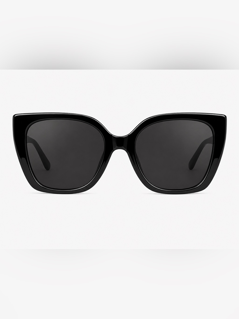 Gucci Black Square Sunglasses with Grey Lenses